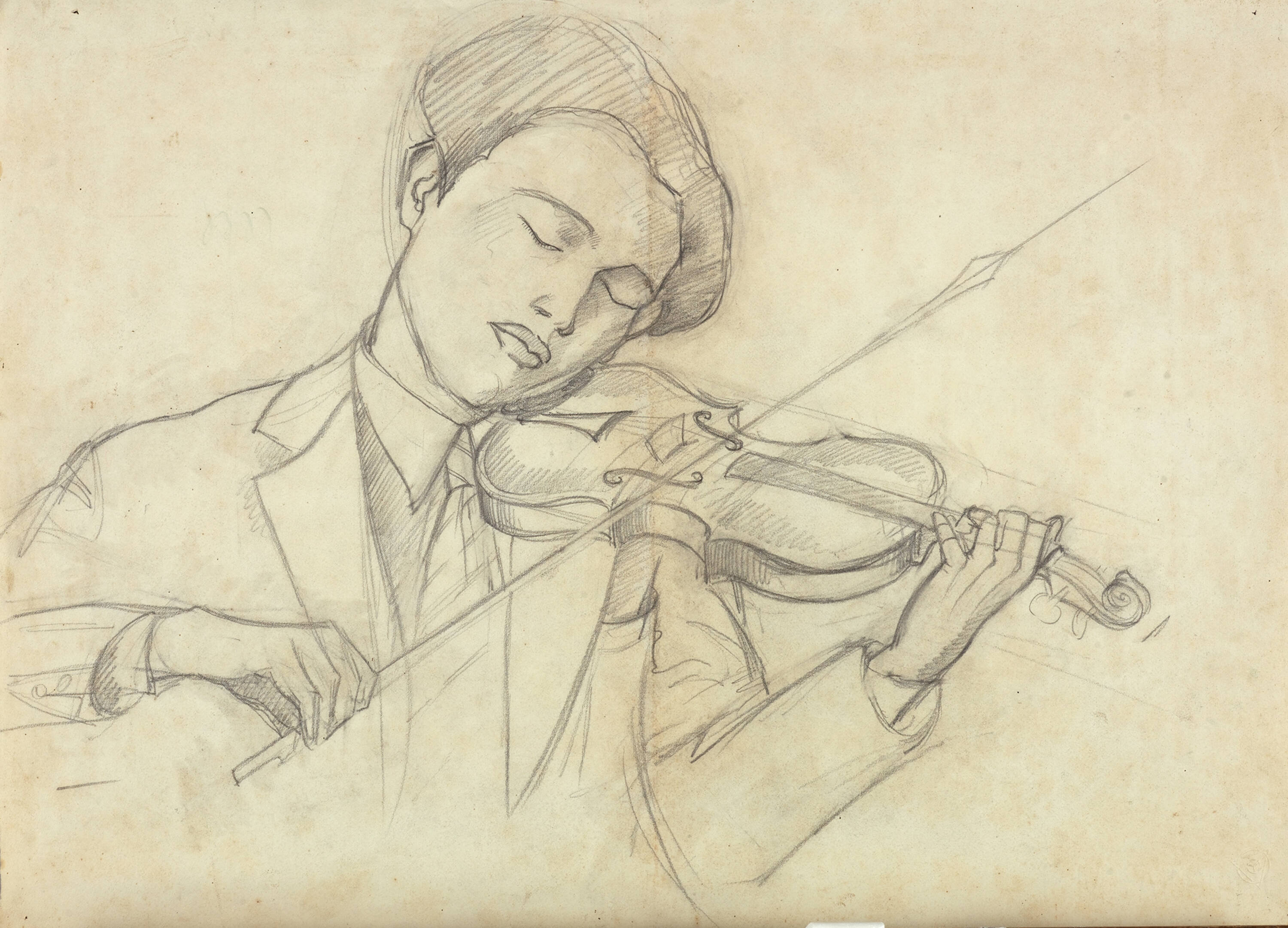 Ernesto Michahelles  "Violinista"