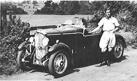  Sir Alec Francis Rivers Fletcher con la Rover Nizam Sport