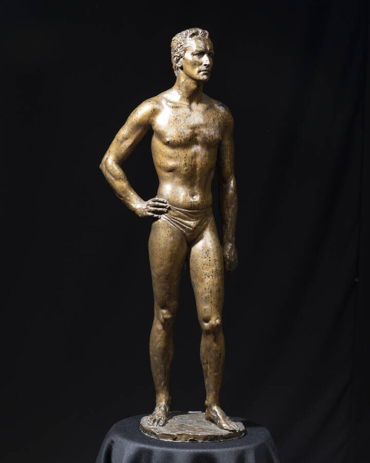 Francesco Messina Nuotatore (Vittorio Gassman), 1958 Scultura in bronzo h.cm 62,5 cm Opera firmata alla base