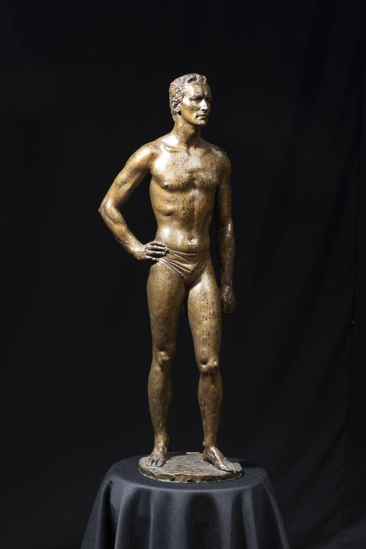 Francesco Messina Nuotatore (Vittorio Gassman), 1958
Scultura in bronzo h.cm 62,5 cm
Opera firmata alla base
